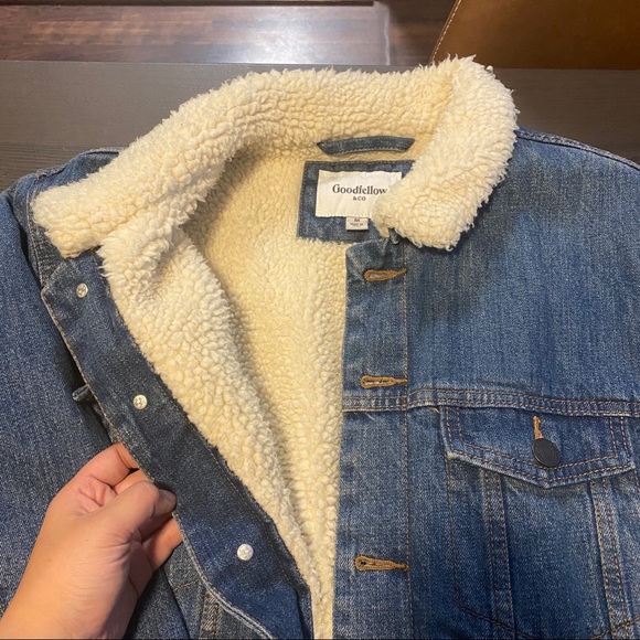 Men’s Goodfellow Sherpa Lined Denim - Picture 5 of 5